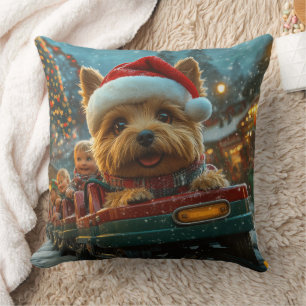 Coussin Australie Terrier Dog Roller Dessous de verre Noël