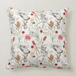 Coussin Australien Koala Cockatoos Proteas Motif de la nat