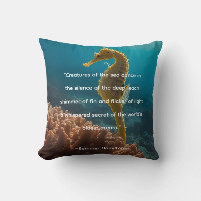 Coussin Author Collection by Author Sommer Hamilton (Recto)