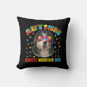 Coussin Autiste Autisme Bernese Mountain Dog Mom Puzzle