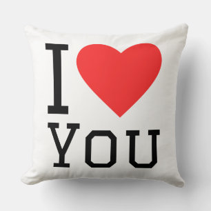 Coussin Autocollant carré je t'aime