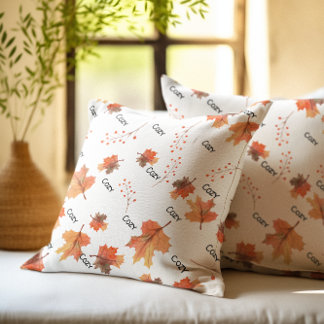 Coussin Automne Automne Cosy accent floral