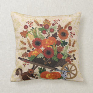 Coussin Automne Automne Écureuil Festif Cute Chic Éléga