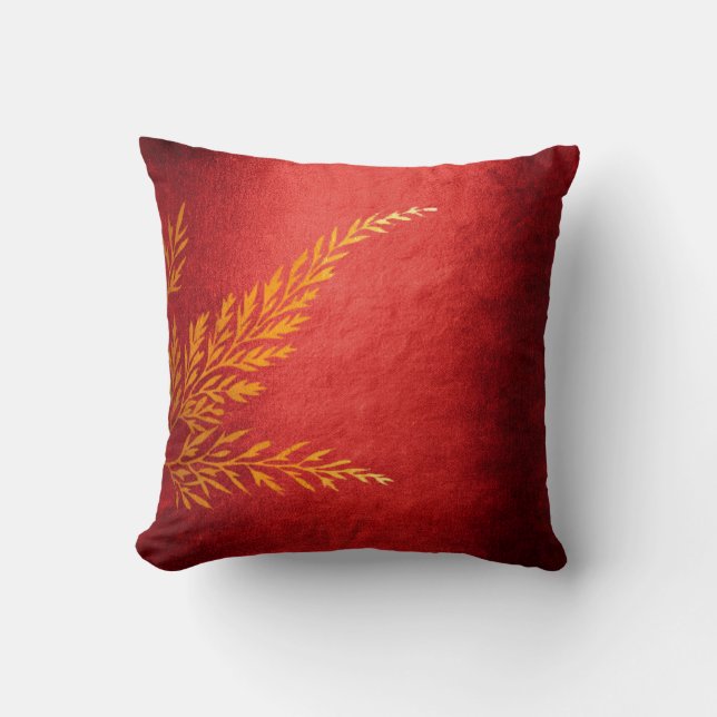 Coussin Automne Automne Laisser Golden Felice Rouge Felice (Recto)