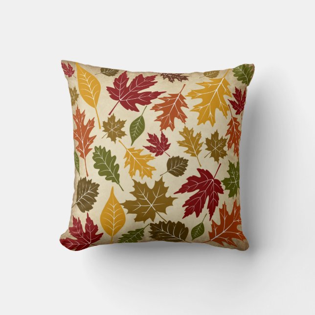 Coussin Automne Coloré Automne Arbre Feuille Motif (Recto)