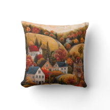 Automne Folk Art Huile Peinture Cuisine