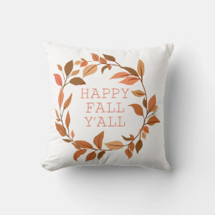 Coussin Automne laisse Wreath Happy Automne Thanksgiving