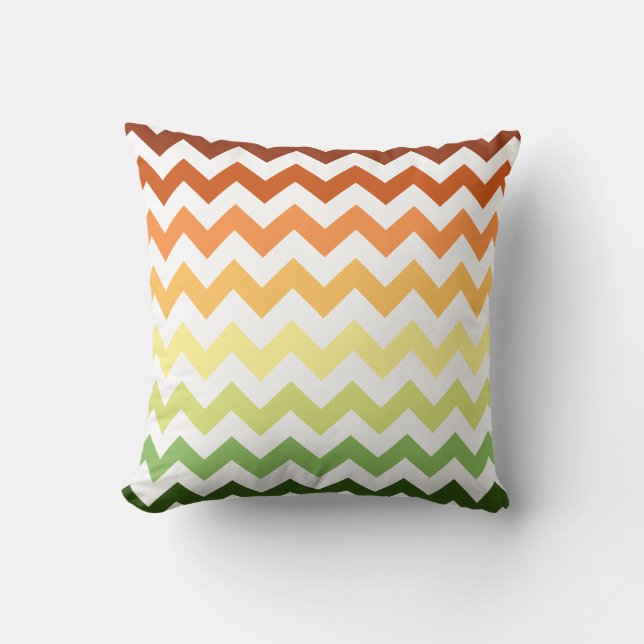 Coussin Automne moderne Chevron automne (Recto)