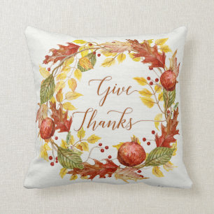 Coussin Automne Saison Automne Grenade Feuilles Remercient