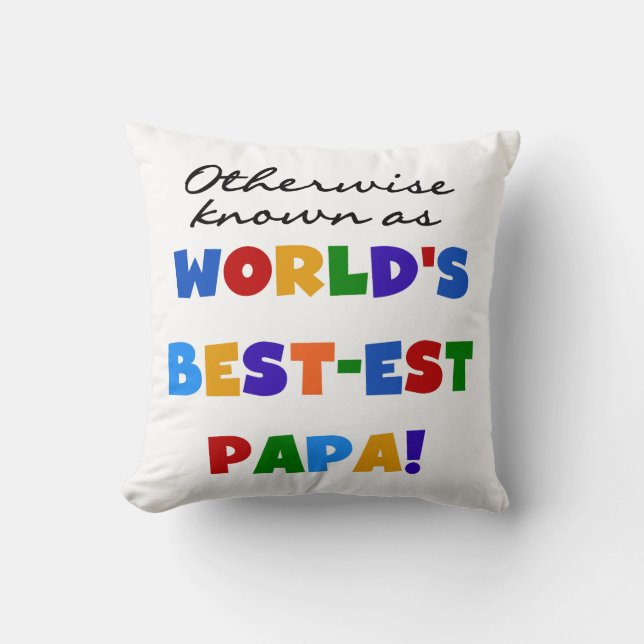 Coussin Autres Meilleurs Tshirts et cadeaux Papa (Recto)
