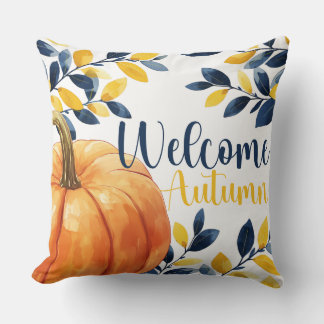 Coussin Autumn Serenity Reversible Pumpkin & Dots