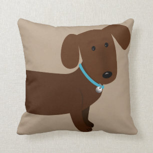 Coussin Avant et dos Brown mignons de Doxy