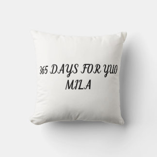 Coussin avec dévouement 365 jours