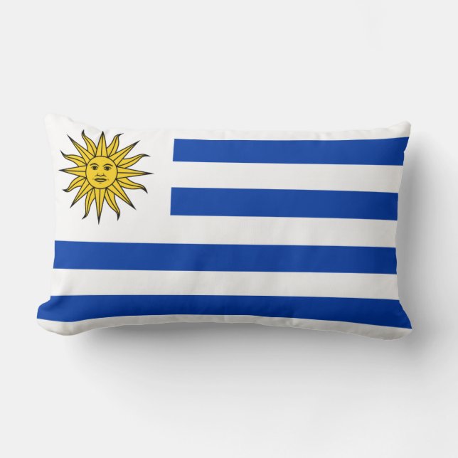 Coussin avec drapeau de l'Uruguay (Recto)