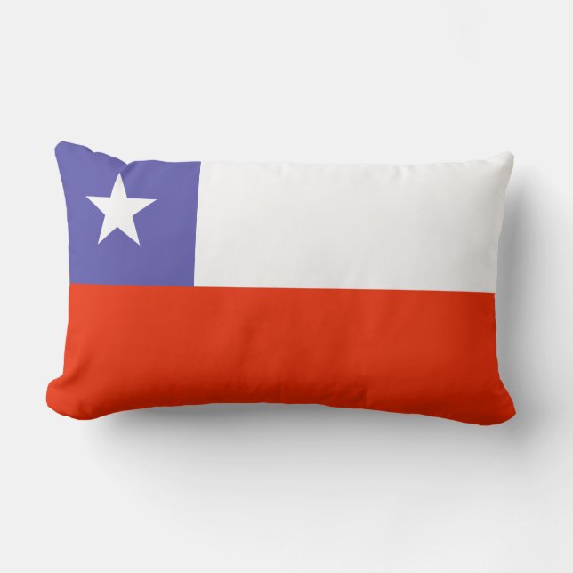 Coussin avec drapeau du Chili (Recto)