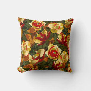 Coussin avec du charme de magnolia du sud