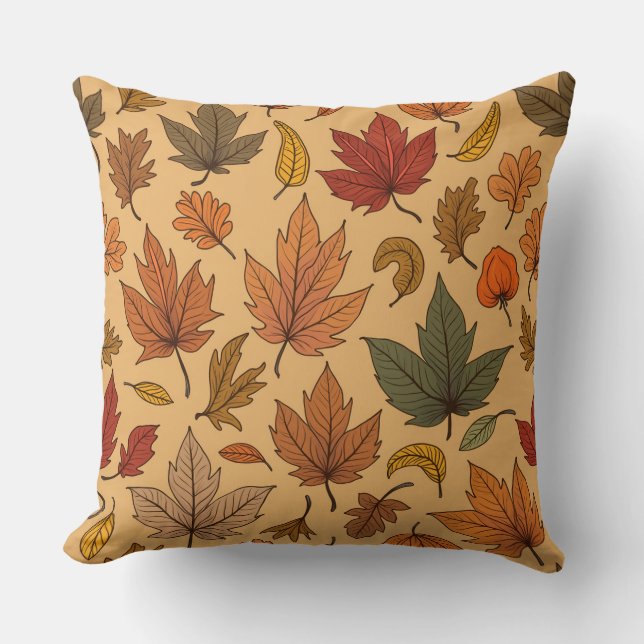Coussin avec photo d'automne (Recto)