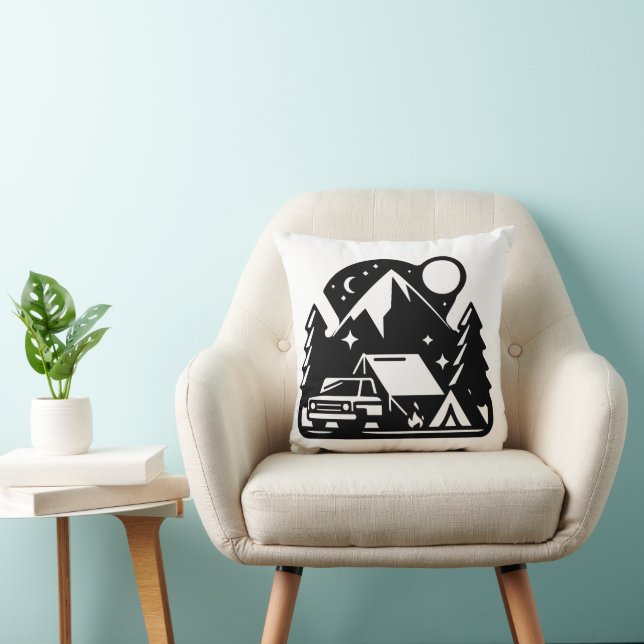 Coussin Aventure en camping (Chaise)
