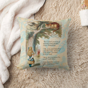 Coussin Aventures d'Alice au pays des merveilles Chat du C