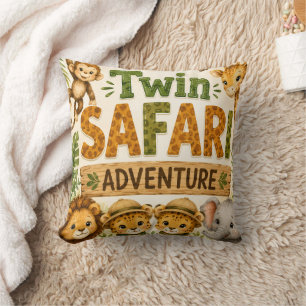 Coussin Aventures Safari Jumelles Fête d'anniversaire Garç