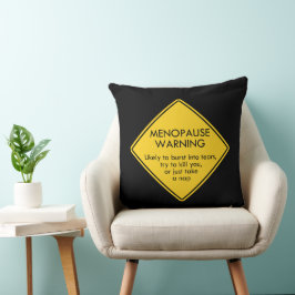 Coussin Avertissement de ménopause