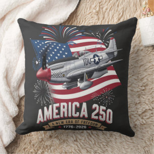 Coussin Avion du 250e anniversaire de l'Amérique