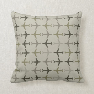 Coussin Avions monochromatiques de couleur personnalisable