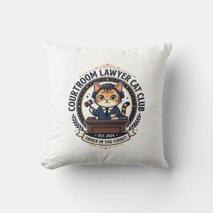 Coussin Avocat en salle d'audience Chat Drôle Amateur de C