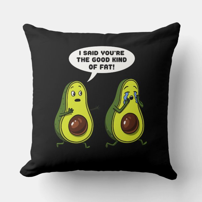 Coussin Avocat le bon genre de grosse plaisanterie (Recto)