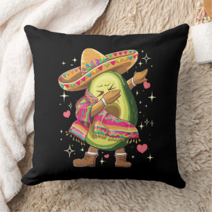Coussin Avocat qui fait dabber le Cinco De Mayo Poncho Mex
