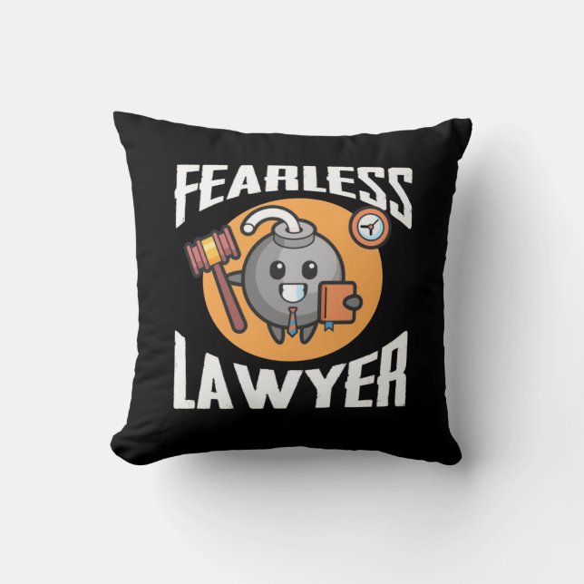 Coussin Avocat sans peur (Recto)