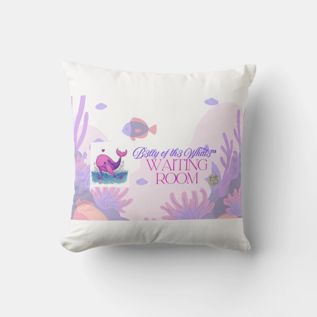 Coussin B3lly of th3 Whal3 Waiting Room throw pillow (Recto)