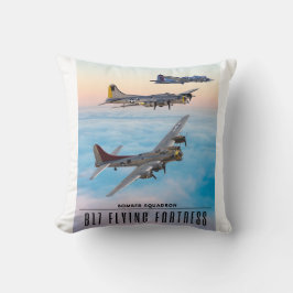 Coussin B-17 SQUADRON BOMBRE FORTERESSE volant