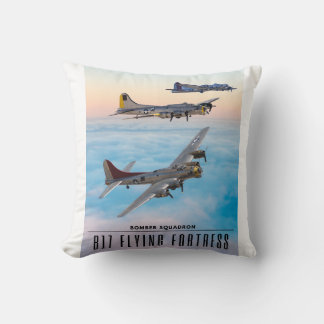 Coussin B-17 SQUADRON BOMBRE FORTERESSE volant