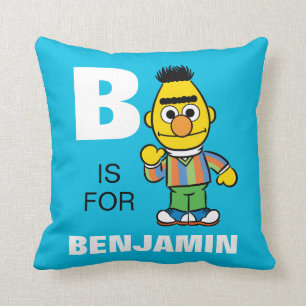 Coussin B est pour Bert   Ajouter Votre Nom