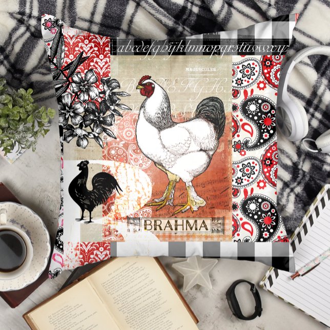 Coussin B est pour le poulet Jardin Brahma (Créateur téléchargé)