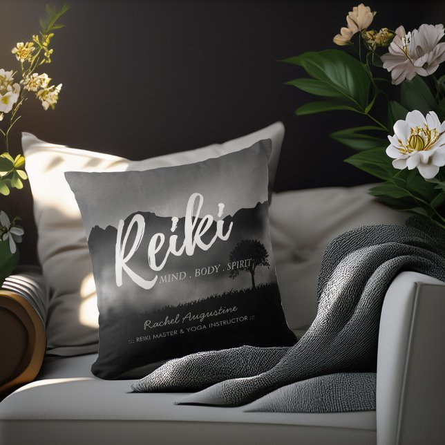 Coussin B&W Natural Reiki Master Yoga moniteur de médiatio (Créateur téléchargé)