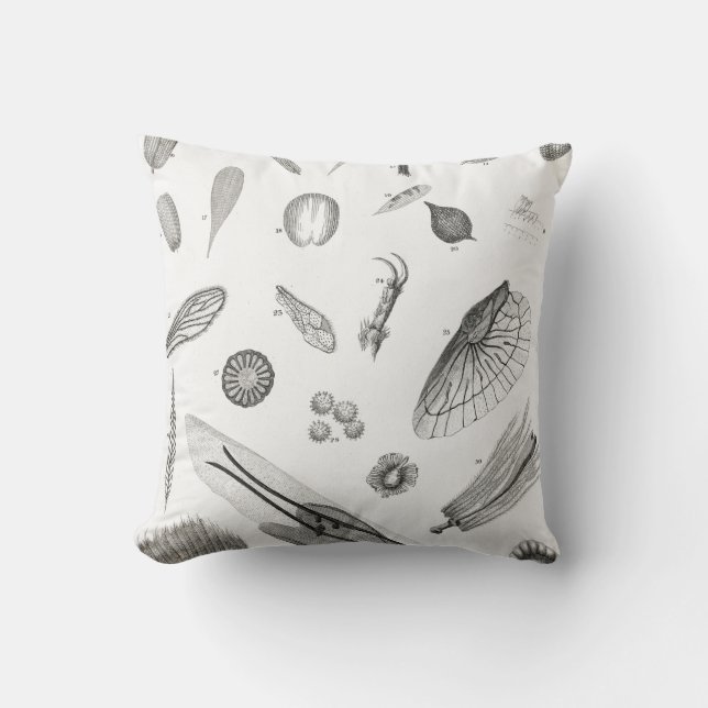 Coussin B&W Science Microbiologie Magnification Microscopi (Recto)