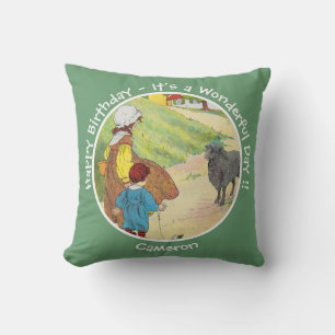 Coussin Baa, Baa, Mouton Noir Collection de Fête d'Anniver
