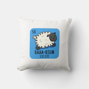 Coussin Baa-rium Funny Sheep Chimie Pun
