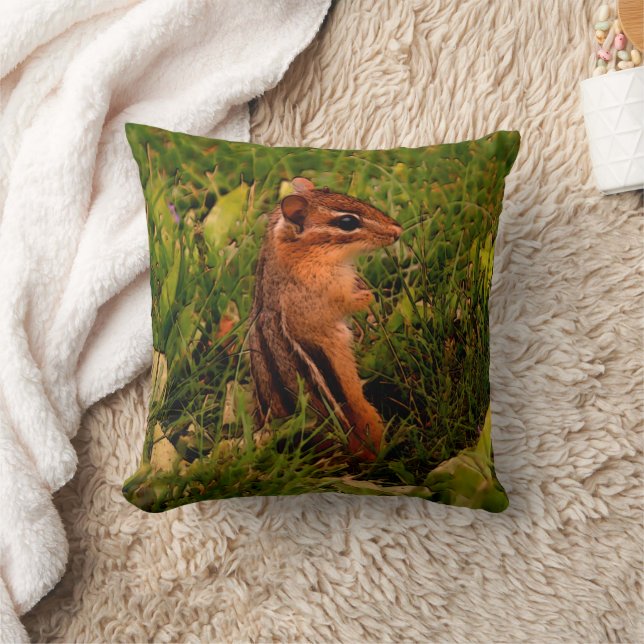 Coussin Baby Chipmunk Nature Art (Couverture)