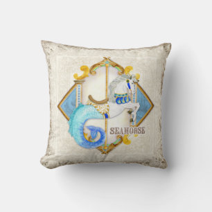Coussin Baby Circus Imaginaire Seahorse Carousel Vintage