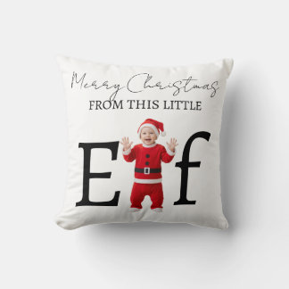 Coussin Baby Elf Merry Christmas Holiday Gift