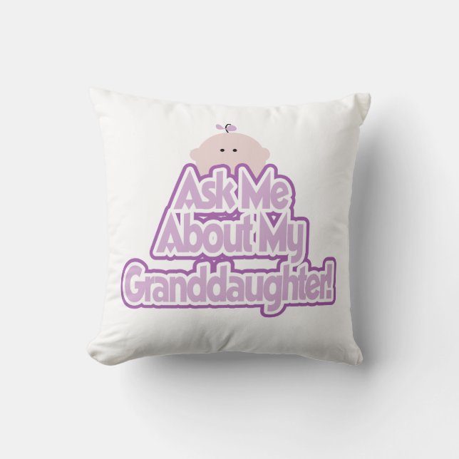 Coussin Baby Girl Posez une question sur mes cadeaux de pe (Recto)