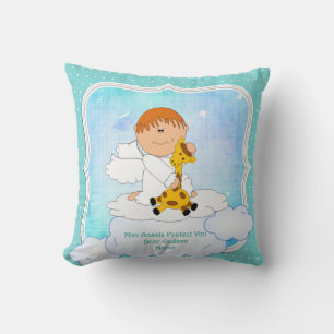 Coussin Baby Godson Cadeau Communion Baptême mignon Angel
