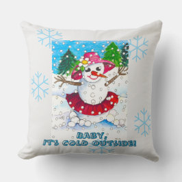 Coussin Baby It's Cold Outside!