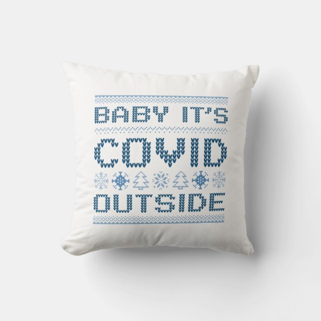 Coussin Baby It's Covid Dehors (Recto)