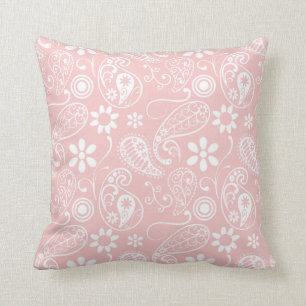Coussin Baby Pink Paisley