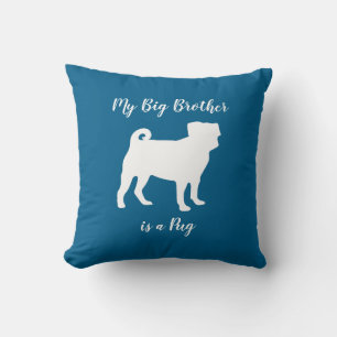 Coussin Baby shower Chien carlin Chien Chiot