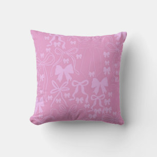 Coussin Baby Shower Coquette Fille Rose Mignonne